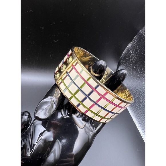 COACH Tattersall Plaid Bangle - Picture 2 of 9